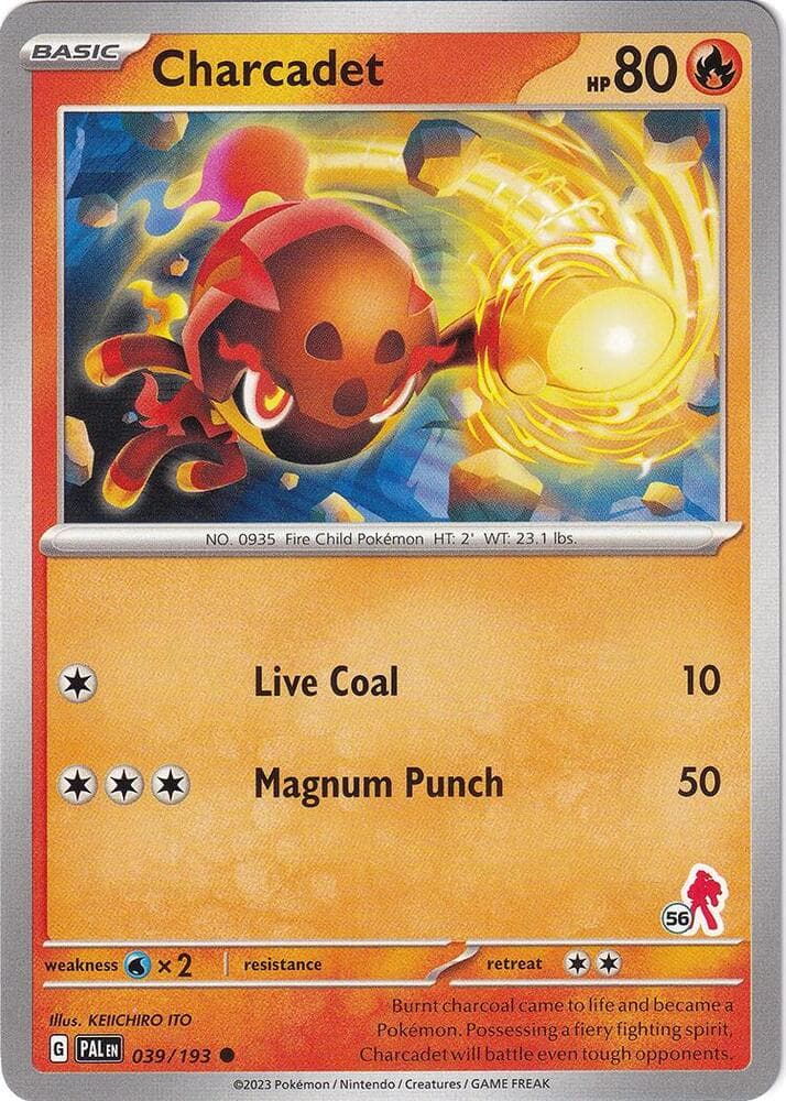 Charcadet - Armarouge 56 — Battle Academy 2024 39 Pokémon card