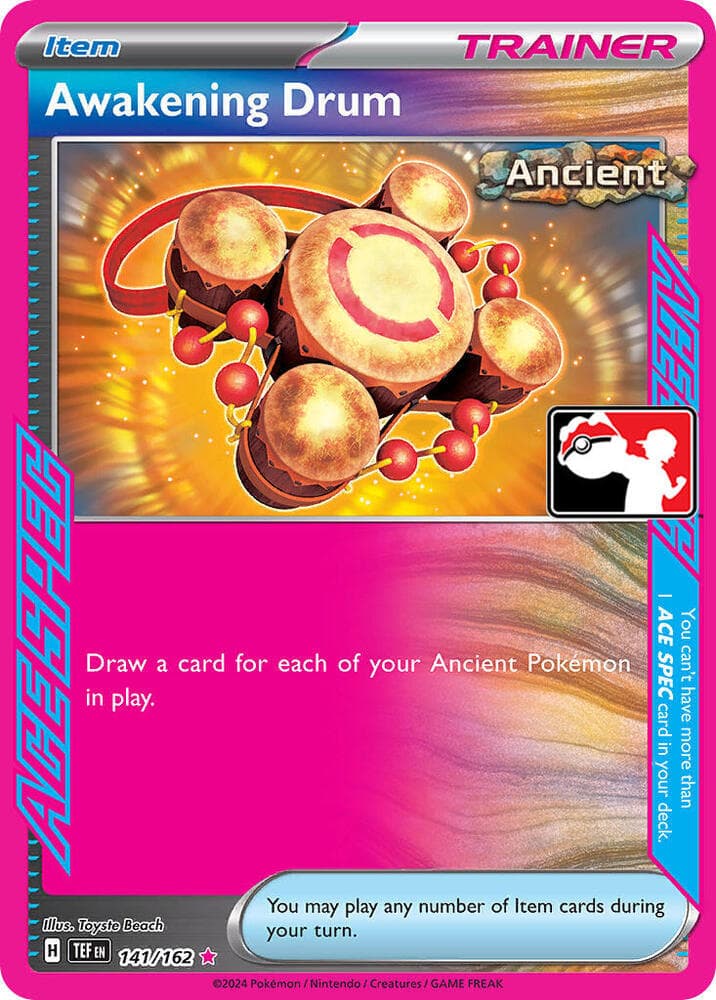 Awakening Drum — Prize Pack Series Cards 141 Pokémon card