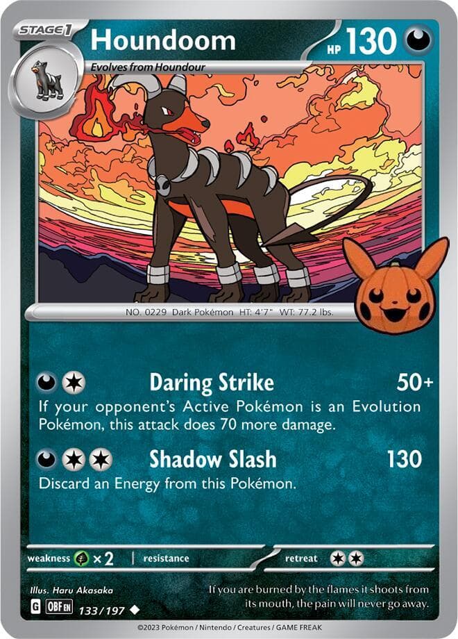 Houndoom — Trick or Trade BOOster Bundle 2024 133 Pokémon card