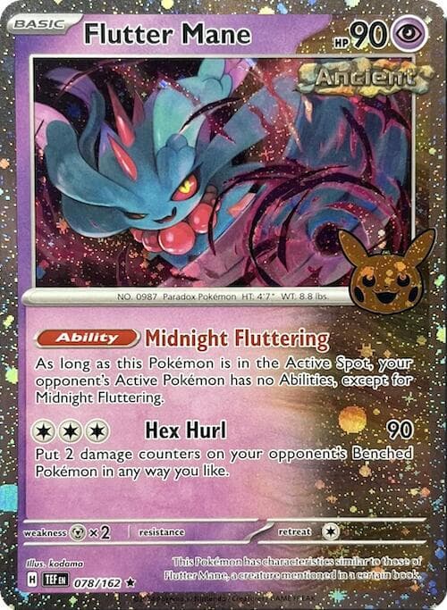 Flutter Mane (Cosmos Holo) — Trick or Trade BOOster Bundle 2024 78 Pokémon card