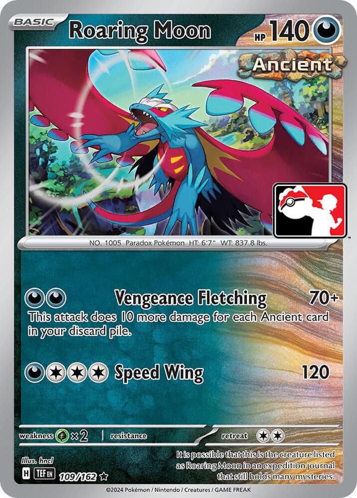Roaring Moon — Prize Pack Series Cards 109 Pokémon card