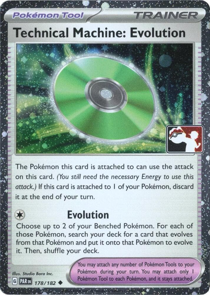 Technical Machine: Evolution - 178/182 (Cosmos Holo) — Prize Pack Series Cards 178 Pokémon card