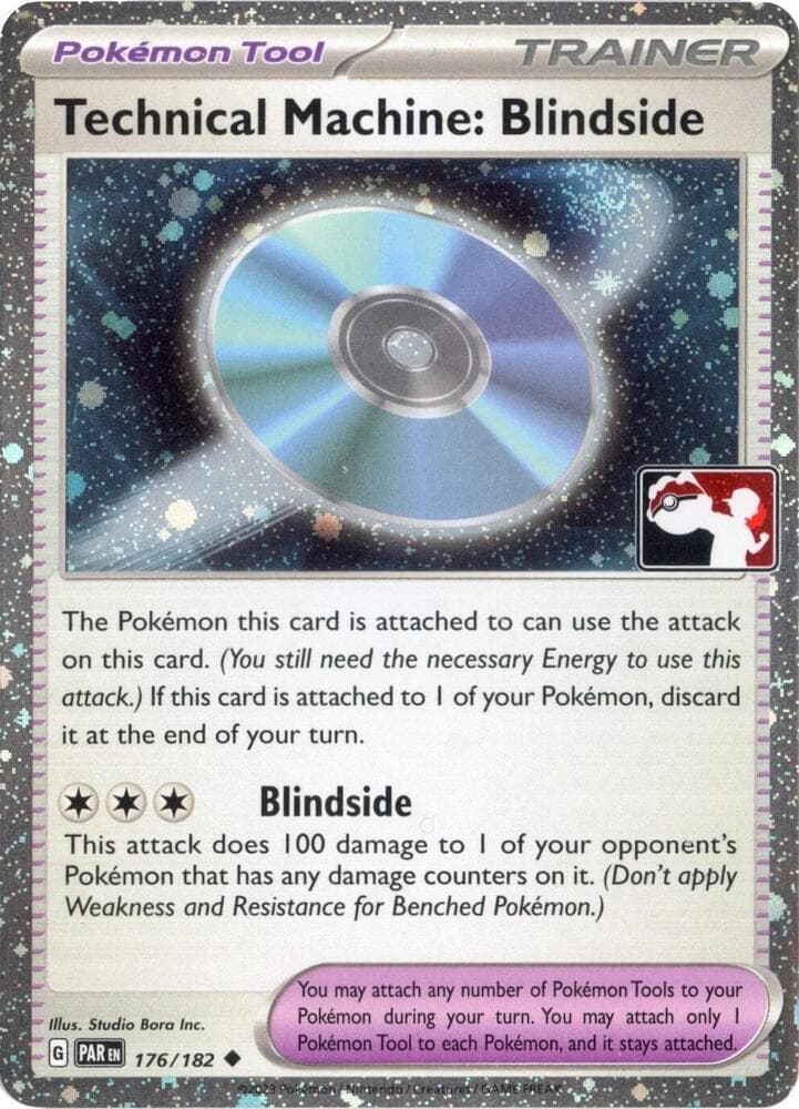 Technical Machine: Blindside - 176/182 (Cosmos Holo) — Prize Pack Series Cards 176 Pokémon card