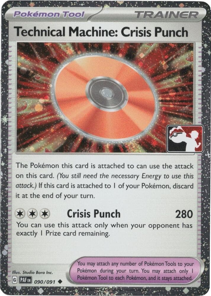 Technical Machine: Crisis Punch - 090/091 (Cosmos Holo) — Prize Pack Series Cards 90 Pokémon card