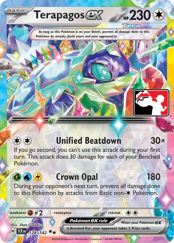 Terapagos ex - 128/142 (Prize Pack Series 6) — Prize Pack Series Cards 128 Pokémon card