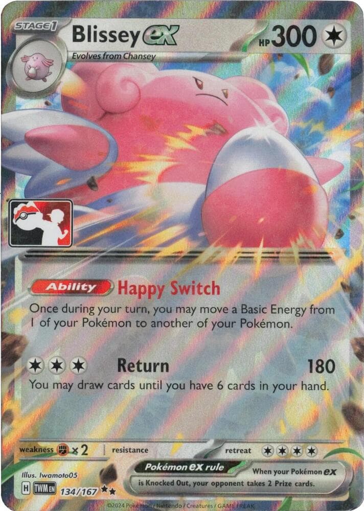 Blissey ex — Prize Pack Series Cards 134 Pokémon card