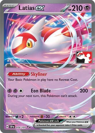 Latias ex — Prize Pack Series Cards 76 Pokémon card