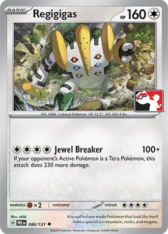 Regigigas — Prize Pack Series Cards 86 Pokémon card