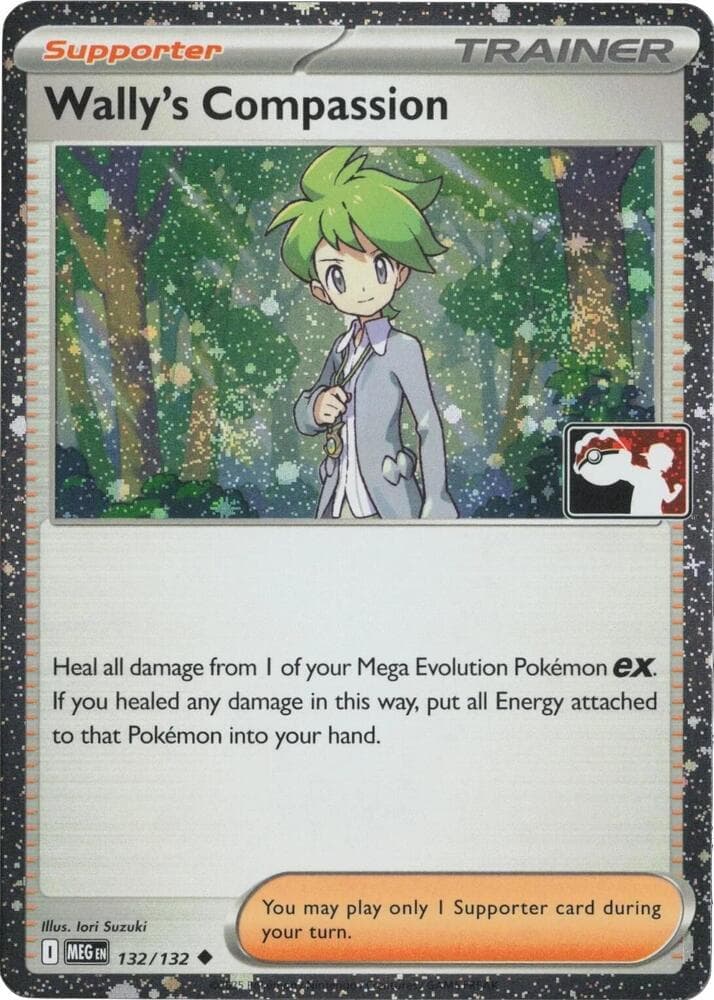 Wally's Compassion - 132/132 (Cosmos Holo) — Prize Pack Series Cards 132 Pokémon card