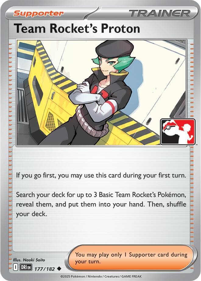 Team Rocket's Proton — Prize Pack Series Cards 177 Pokémon card