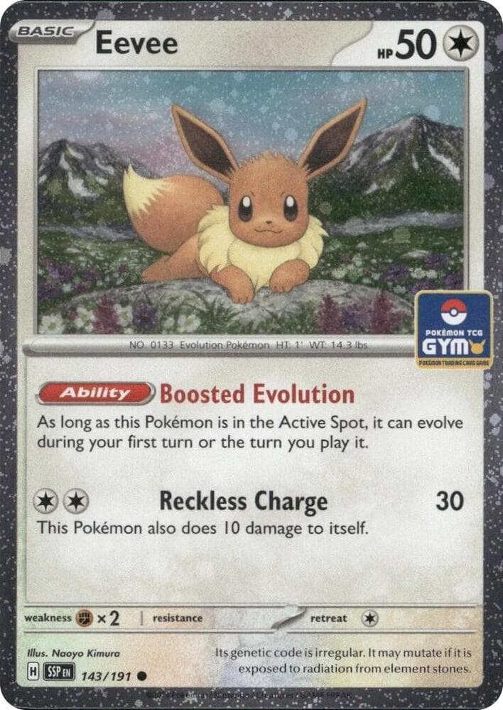 Eevee - 143/191 (GYM) — Southeast Asia Exclusives 143 Pokémon card