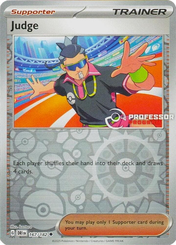 Judge — Professor Program Promos 167 Pokémon card