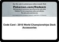 Code Card - 2016 World Championships Deck Accessories — World Championship Decks p693647