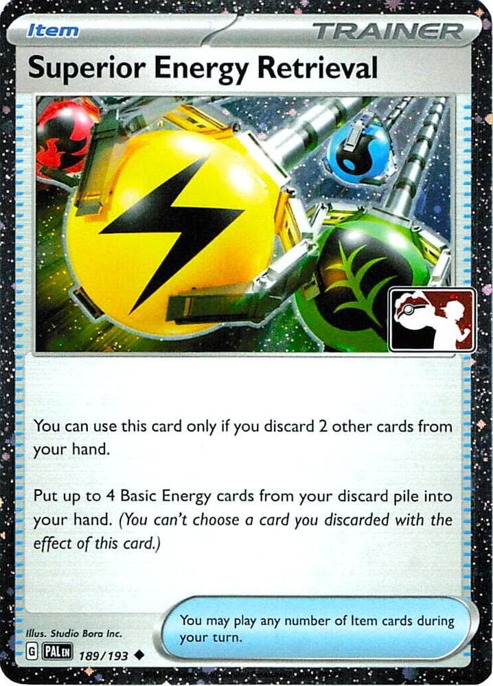 Superior Energy Retrieval - 189/193 (Cosmos Holo) — Prize Pack Series Cards 189 Pokémon card