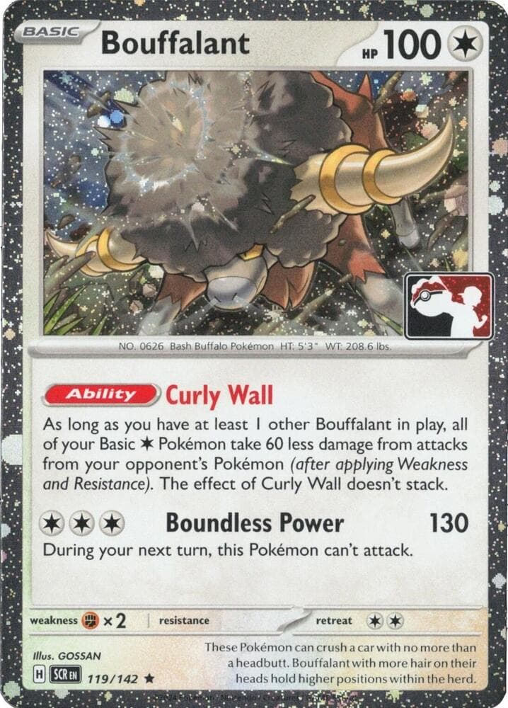 Bouffalant - 119/142 (Cosmos Holo) — Prize Pack Series Cards 119 Pokémon card