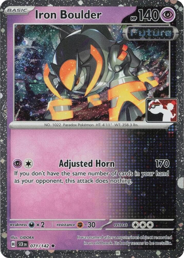Iron Boulder - 071/142 (Cosmos Holo) — Prize Pack Series Cards 71 Pokémon card