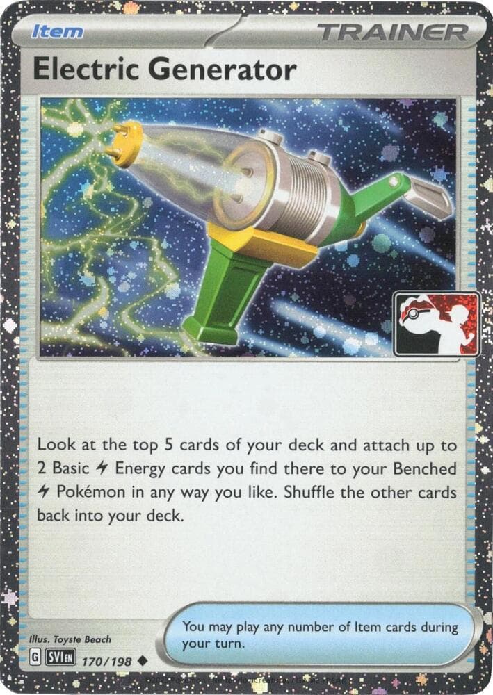 Electric Generator - 170/198 (Cosmos Holo) — Prize Pack Series Cards 170 Pokémon card