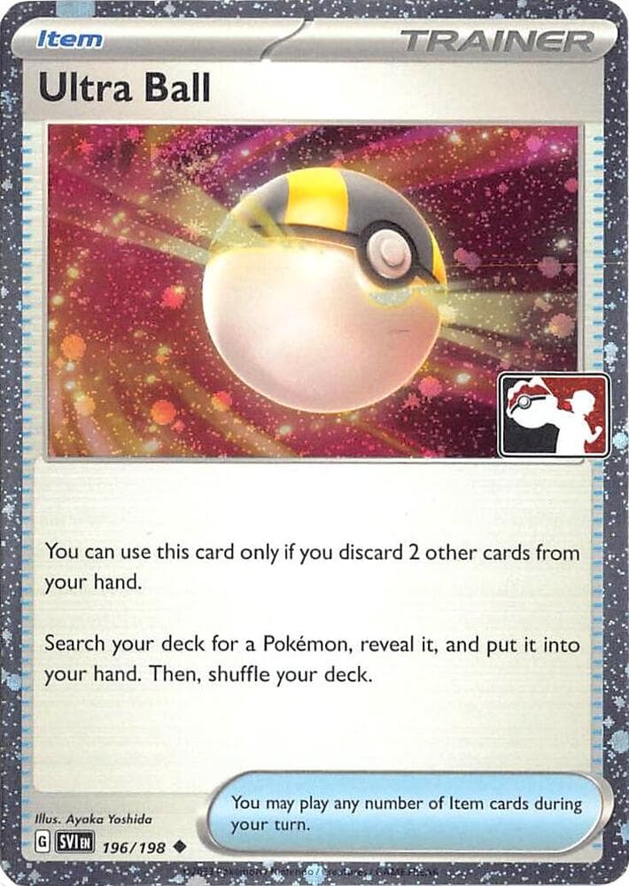 Ultra Ball - 196/198 (Cosmos Holo) — Prize Pack Series Cards 196 Pokémon card