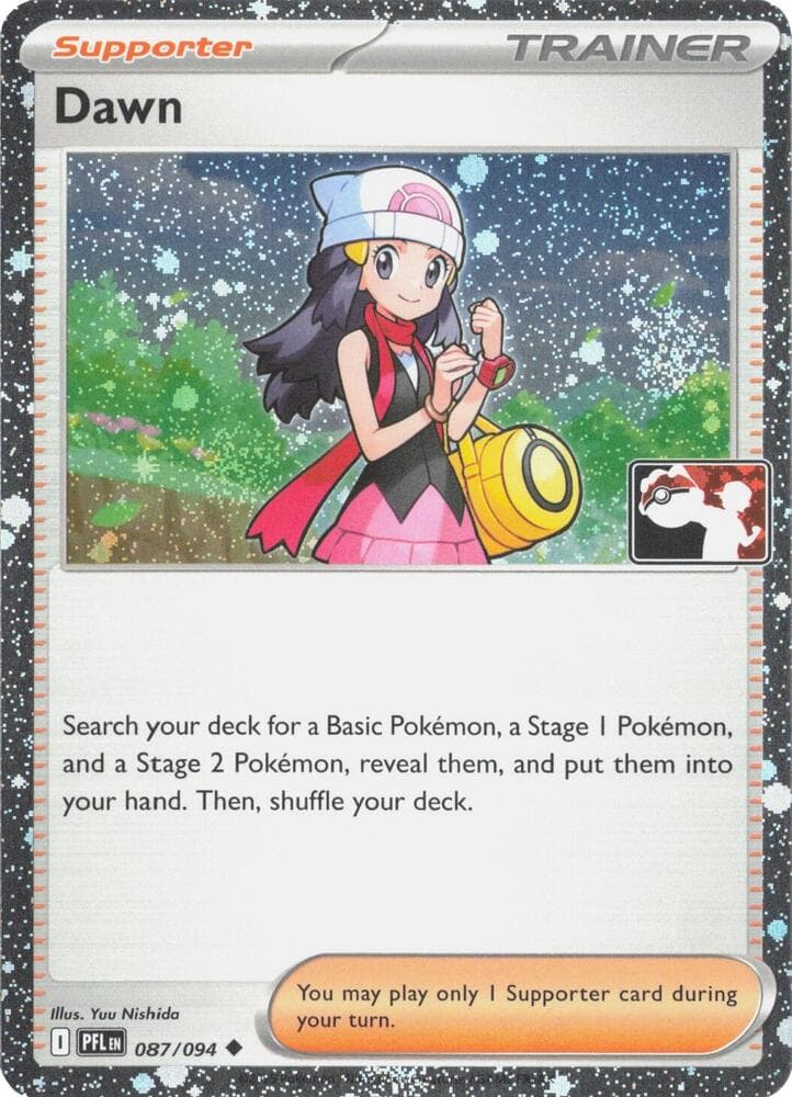Dawn - 087/094 (Cosmos Holo) — Prize Pack Series Cards 87 Pokémon card