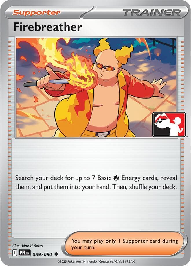 Firebreather — Prize Pack Series Cards 89 Pokémon card