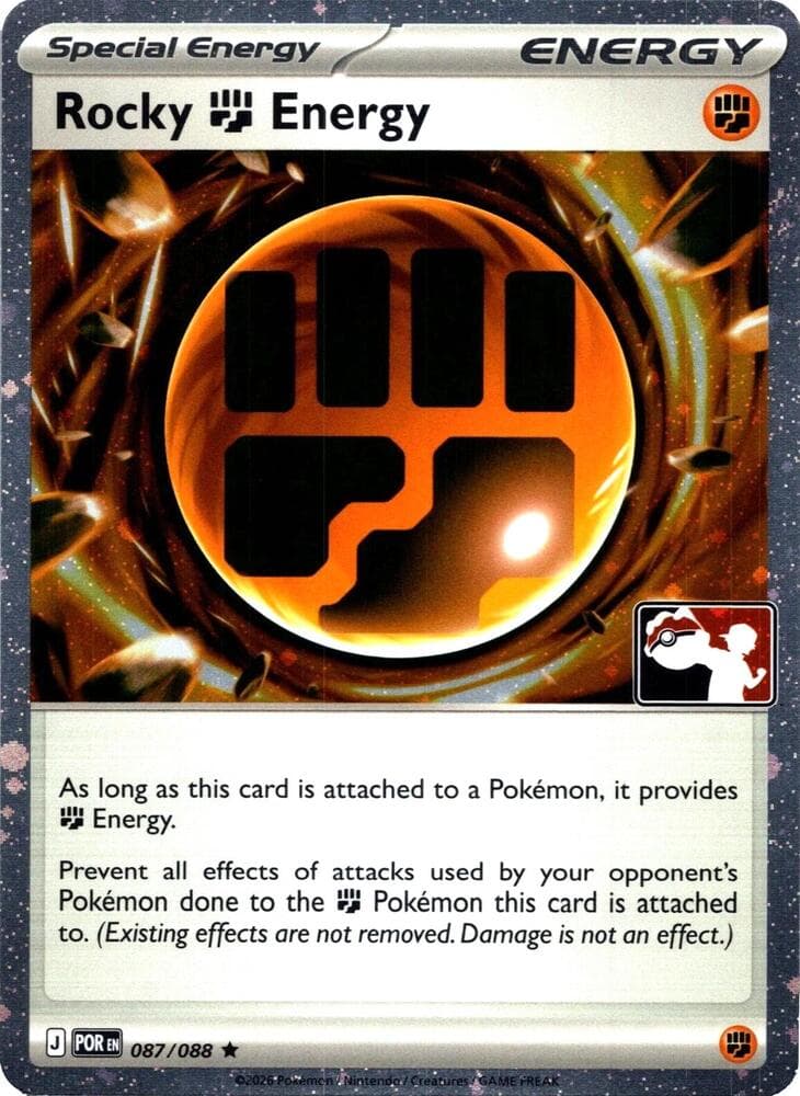 Rocky Fighting Energy - 087/088 (Cosmos Holo) — Prize Pack Series Cards 87 Pokémon card