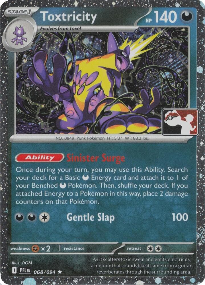 Toxtricity - 068/094 (Cosmos Holo) — Prize Pack Series Cards 68 Pokémon card