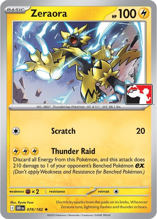 Zeraora — Prize Pack Series Cards 78 Pokémon card