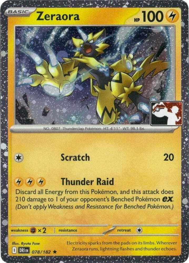 Zeraora - 078/182 (Cosmos Holo) — Prize Pack Series Cards 78 Pokémon card