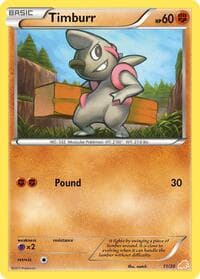 Timburr (#11) — BW Trainer Kit: Excadrill & Zoroark 11