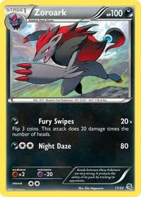 Zoroark (#17 Non-Holo) — BW Trainer Kit: Excadrill & Zoroark 17