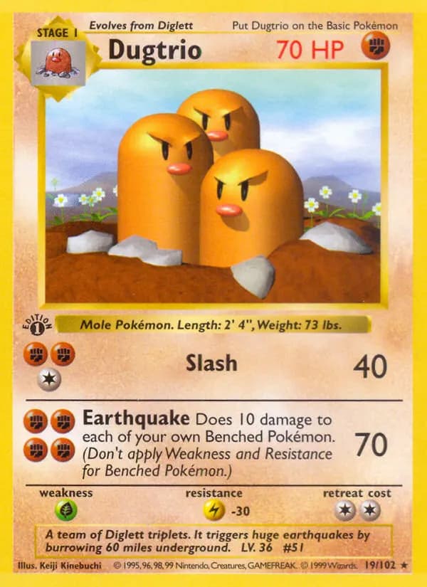 Digdri — Grundset 19 German Pokémon card