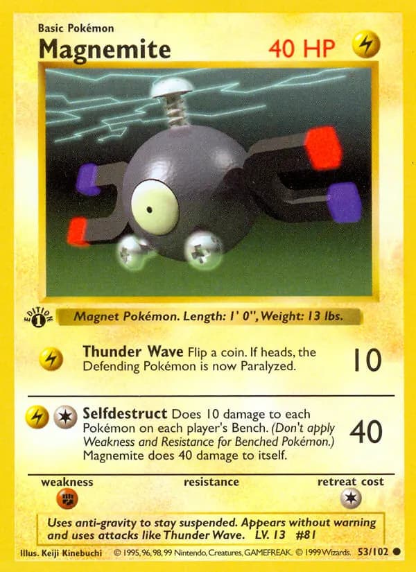 Magnemite — Base 53 Pokémon card