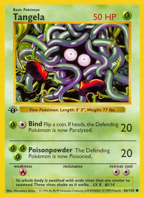 Tangela — Grundset 66 German Pokémon card