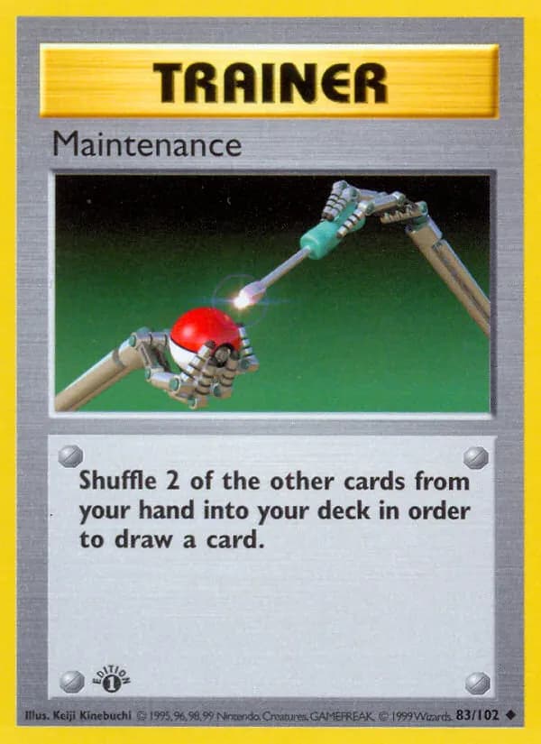 Wartung — Grundset 83 German Pokémon card