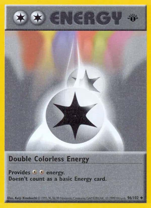 Double Colorless Energy — Base 96 Pokémon card
