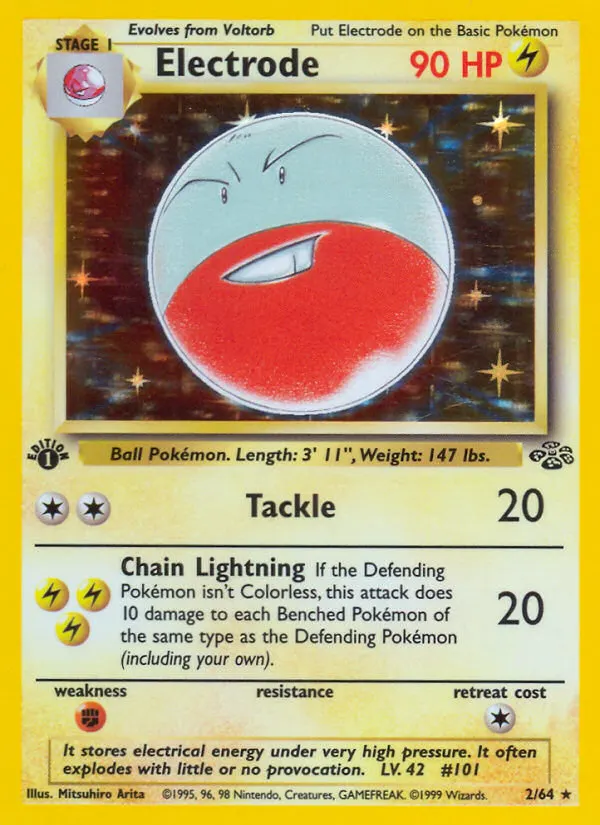Electrode — Jungle 2 Pokémon card