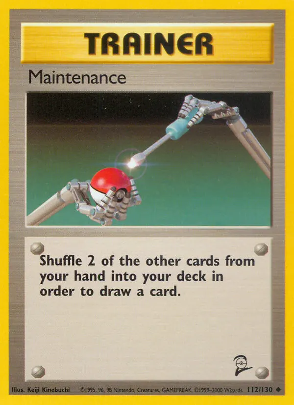 Maintenance — Base Set 2 112 Pokémon card