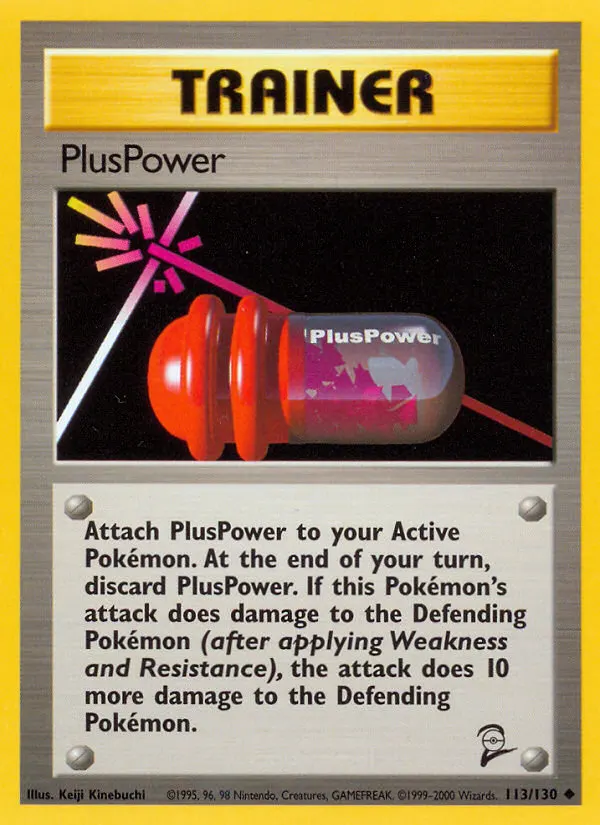 PlusPower — Base Set 2 113 Pokémon card