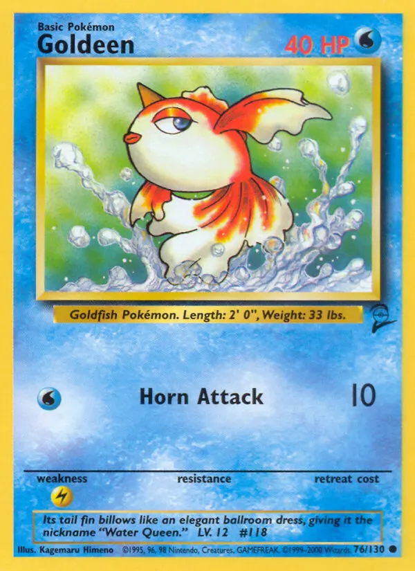 Goldeen — Base Set 2 76 Pokémon card