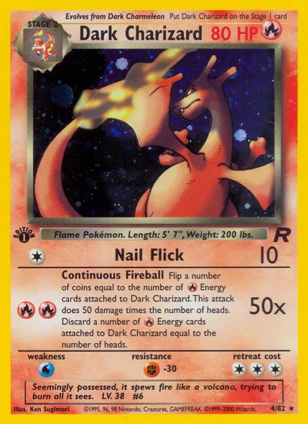 Dark Charizard — Team Rocket 4 Pokémon card