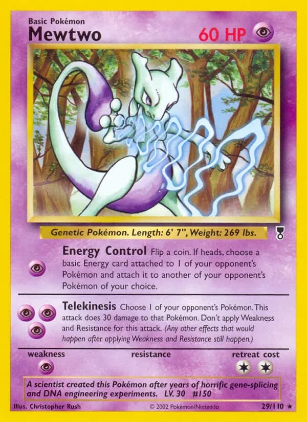 Mewtwo — Legendary Collection 29 Pokémon card