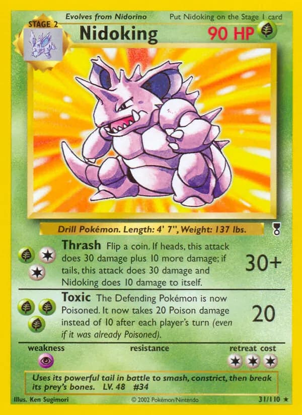 Nidoking — Legendary Collection 31 Pokémon card
