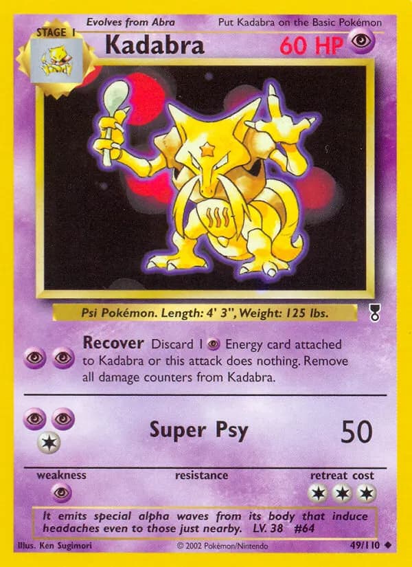 Kadabra — Legendary Collection 49 Pokémon card