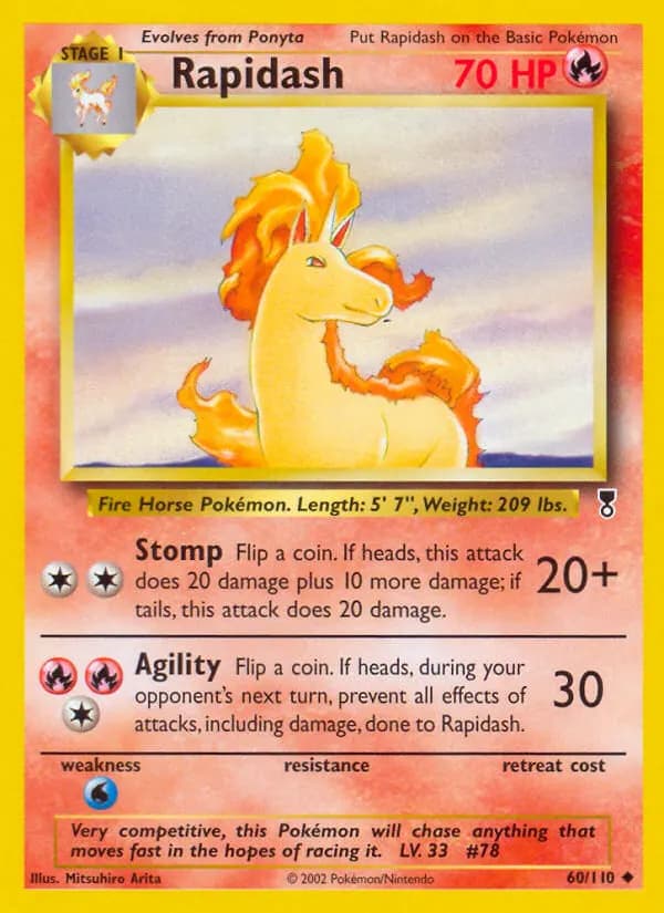 Rapidash — Legendary Collection 60 Pokémon card