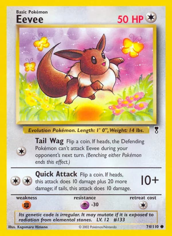 Eevee — Legendary Collection 74 Pokémon card
