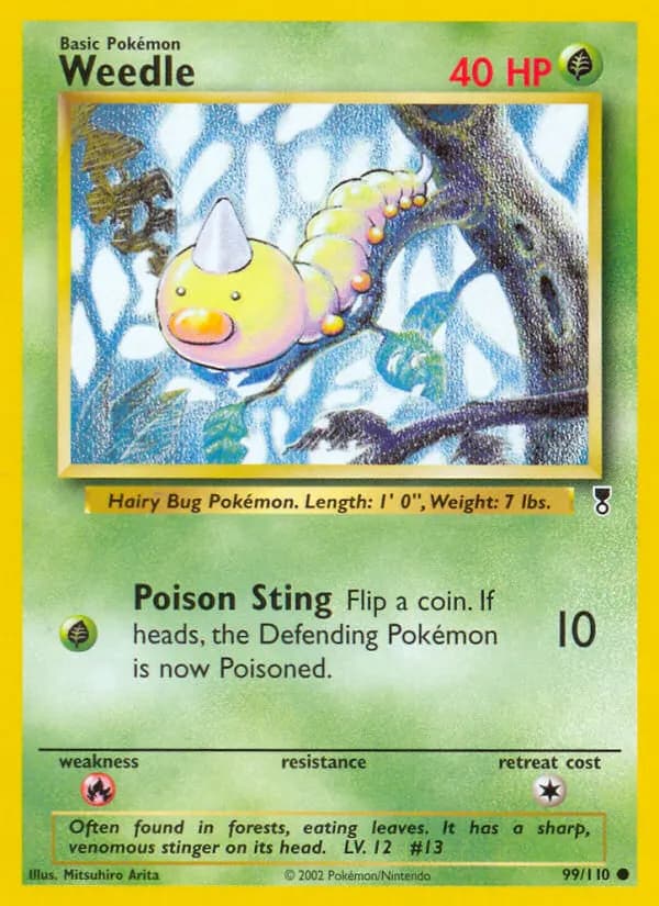 Weedle — Legendary Collection 99 Pokémon card