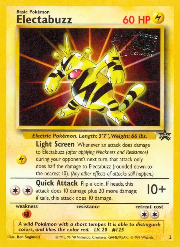 Electabuzz — Wizards Black Star Promos 2 Pokémon card
