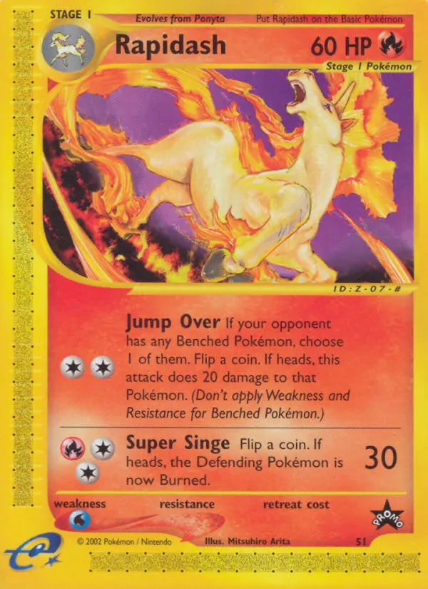 Rapidash — Wizards Black Star Promos 51 Pokémon card