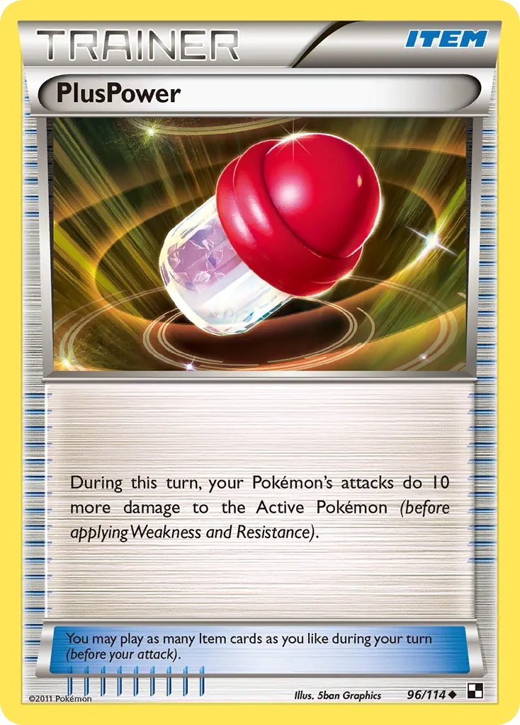 PlusPower — Black & White 96 Pokémon card