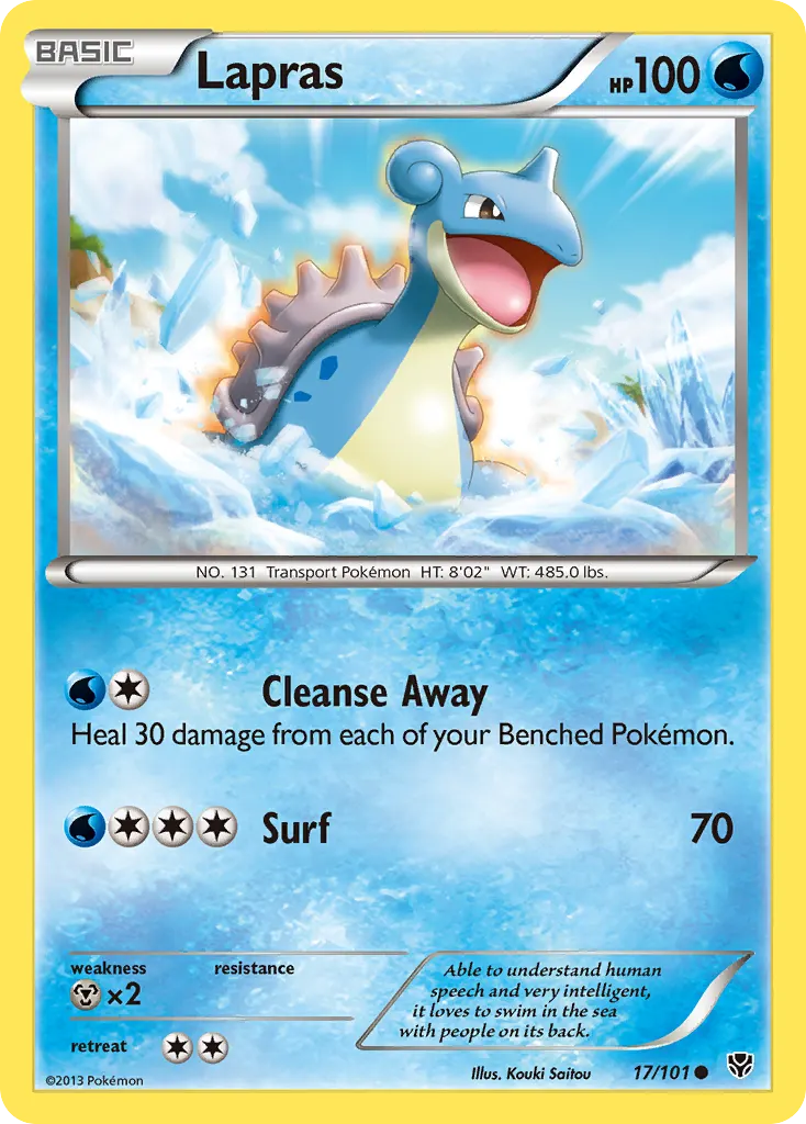 Lapras — Plasma Blast 17 Pokémon card